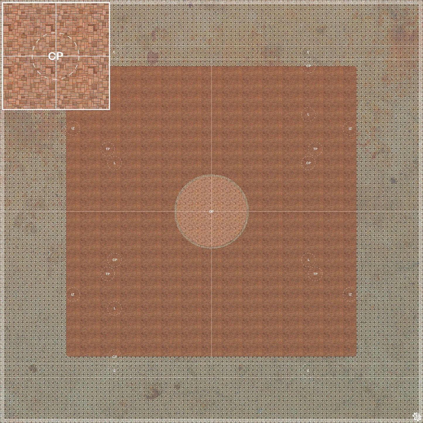 Mats by Mars: Ortegaville Tabletop Wargaming Play Mat