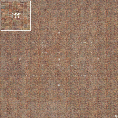 Mats by Mars: Sett in Stone (Red) Tabletop Wargaming Play Mat