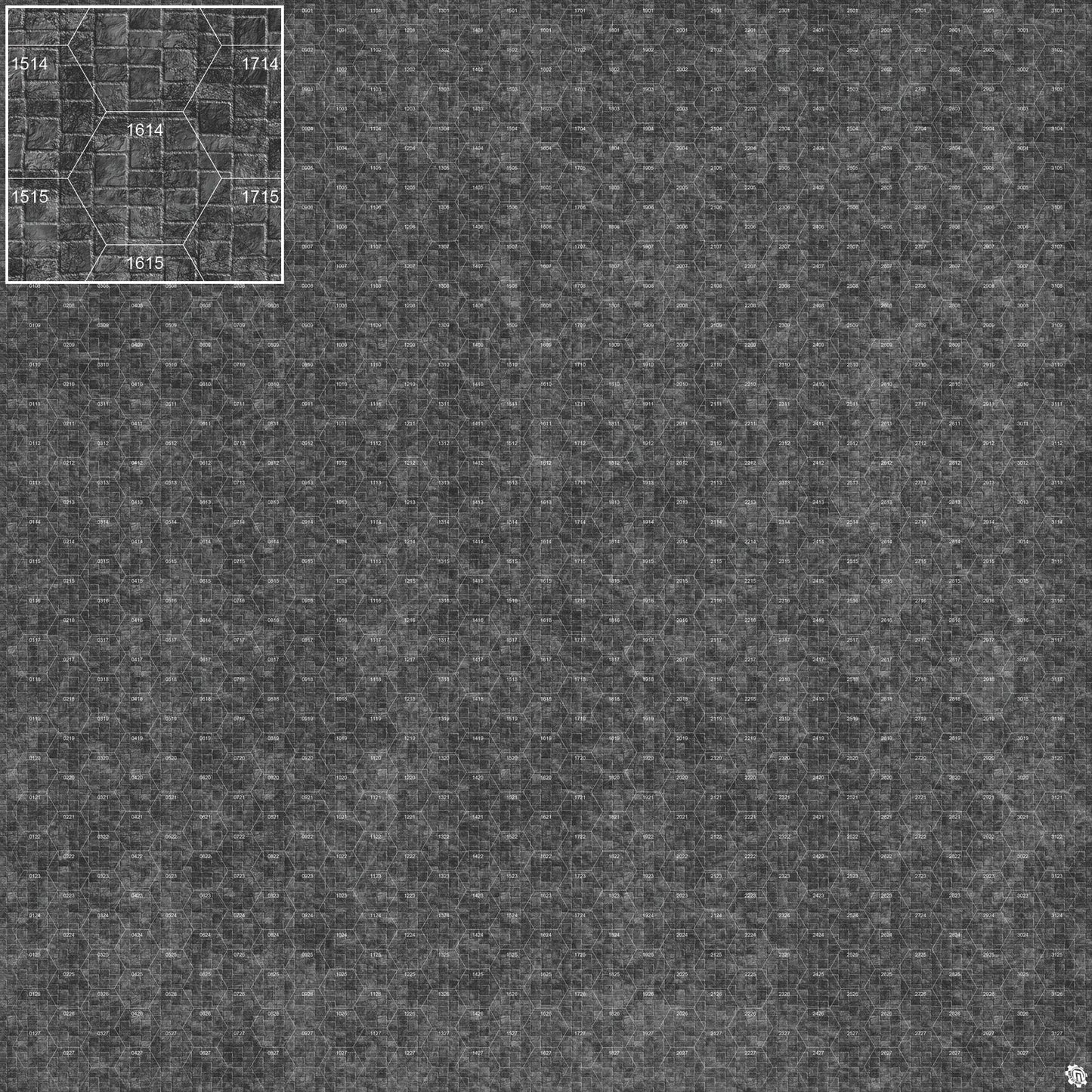 Mats by Mars: Sett in Stone (Grey) Tabletop Wargaming Play Mat
