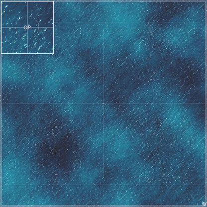 Dark Caribbean Tropical Play Mat - Premium Tabletop Wargaming Surface by Mats by Mars