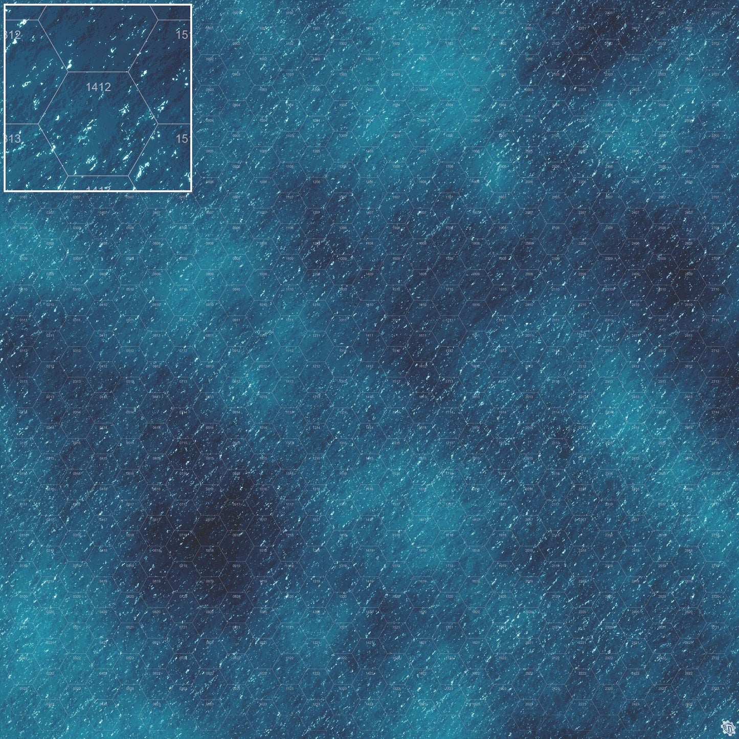 Dark Caribbean Tropical Play Mat - Premium Tabletop Wargaming Surface by Mats by Mars