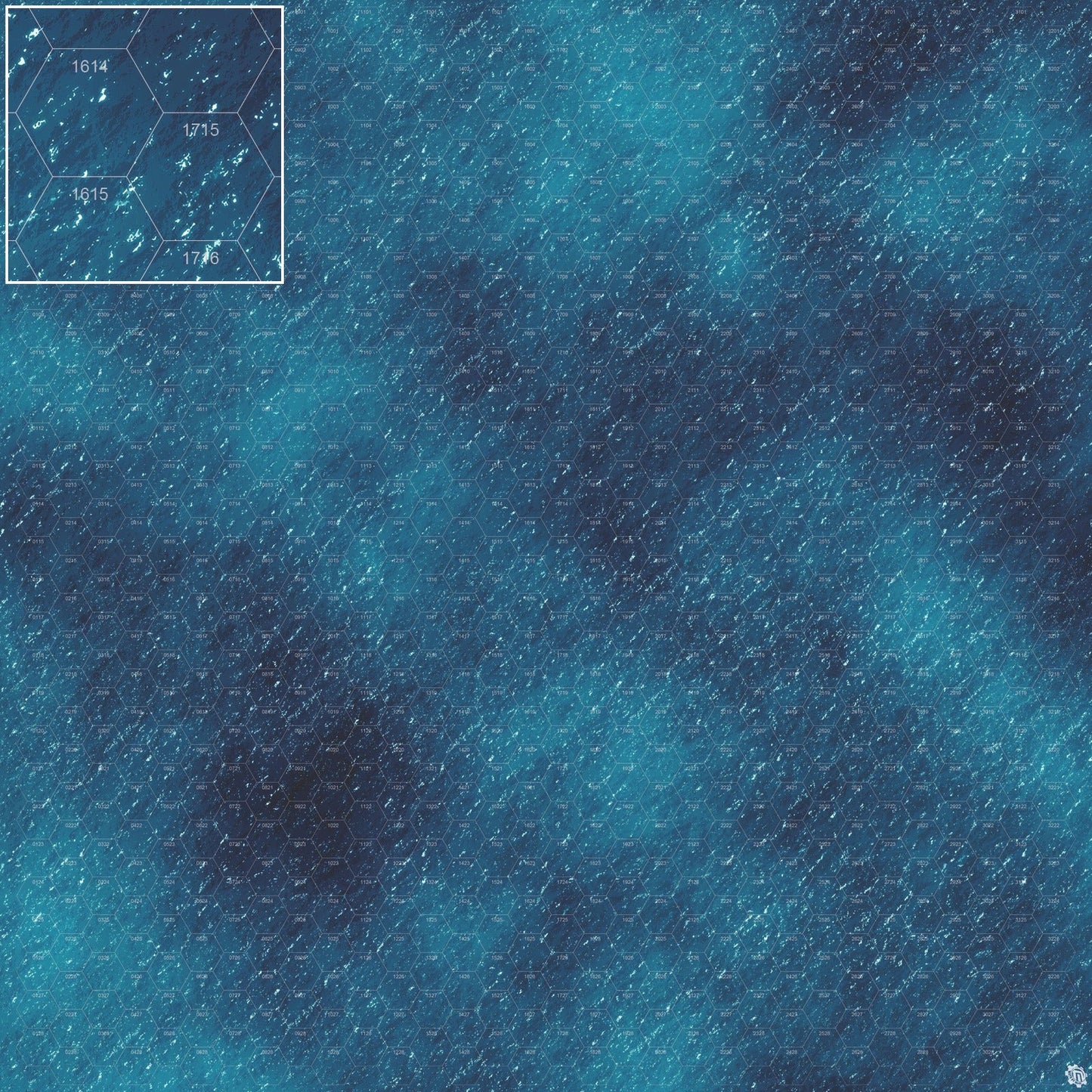 Dark Caribbean Tropical Play Mat - Premium Tabletop Wargaming Surface by Mats by Mars