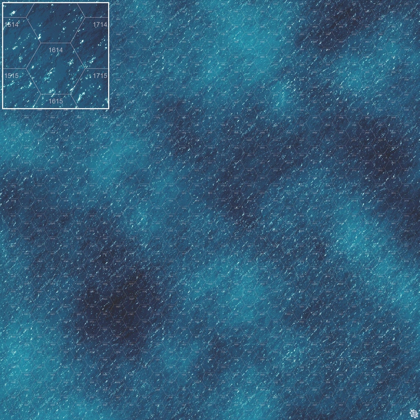 Dark Caribbean Tropical Play Mat - Premium Tabletop Wargaming Surface by Mats by Mars