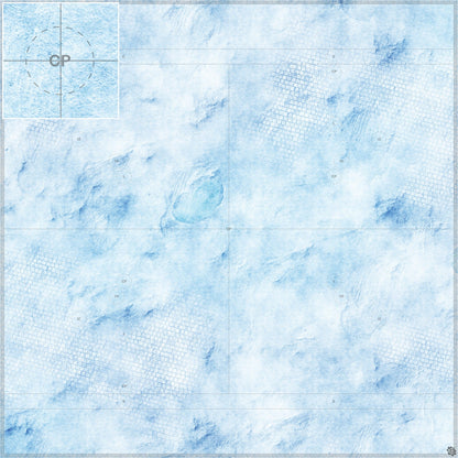 Mats by Mars: Frosty Cobbles Tabletop Wargaming Play Mat