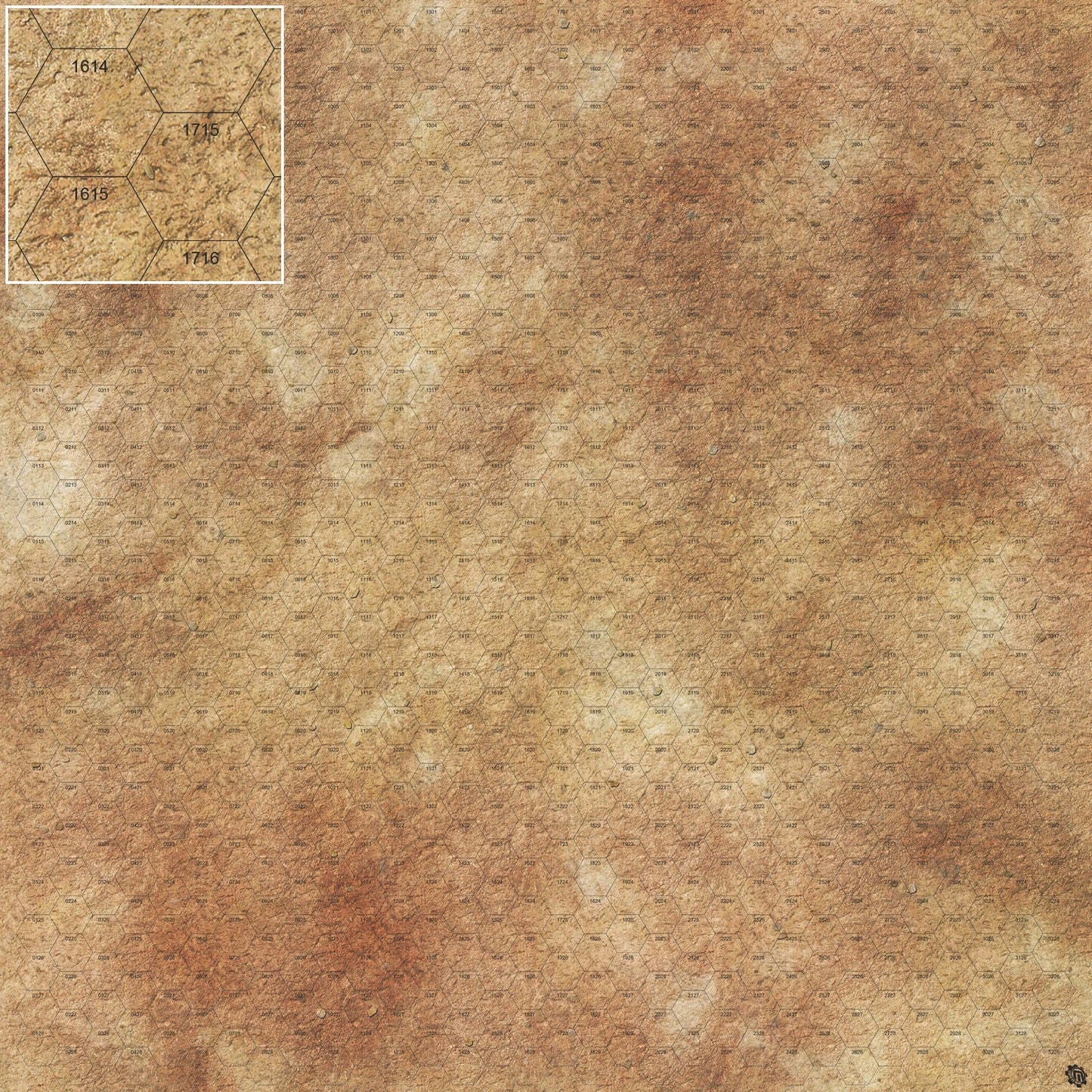 Swallowing Sand Desert Play Mat - Premium Tabletop Wargaming Surface by Mats by Mars