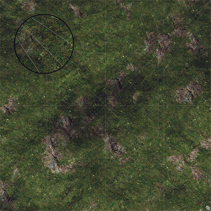 Mats by Mars: Green Hills Tabletop Wargaming Play Mat - Premium Gaming Surface