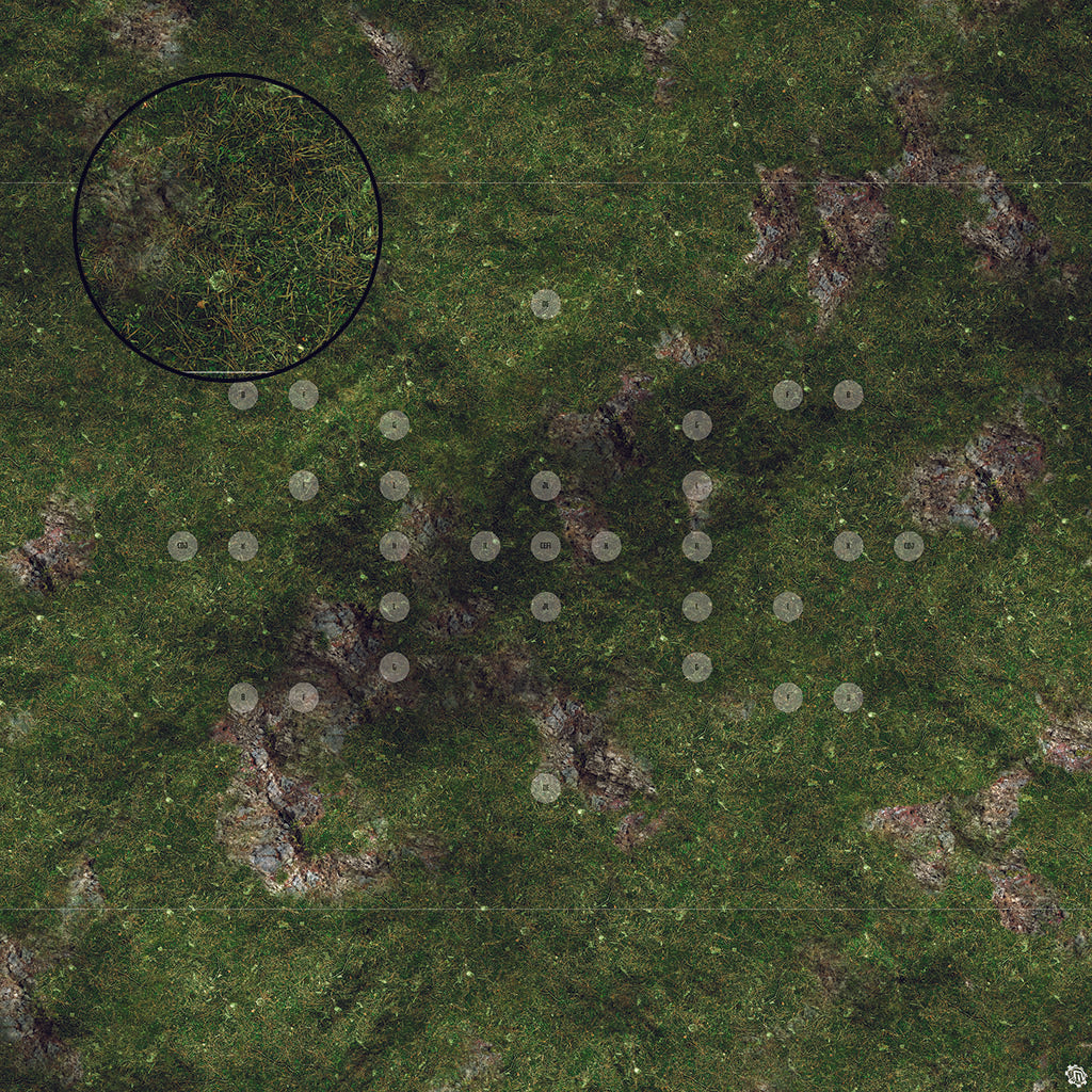 Mats by Mars: Green Hills Tabletop Wargaming Play Mat - Premium Gaming Surface