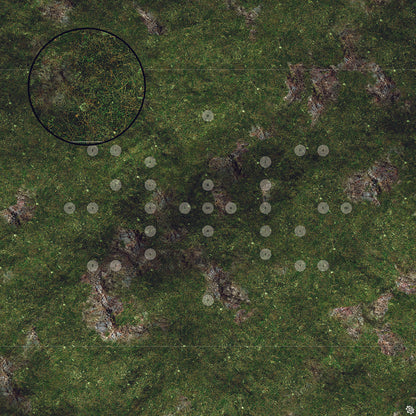 Mats by Mars: Green Hills Tabletop Wargaming Play Mat - Premium Gaming Surface
