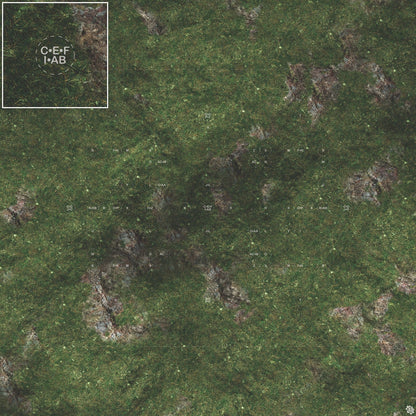 Mats by Mars: Green Hills Tabletop Wargaming Play Mat - Premium Gaming Surface