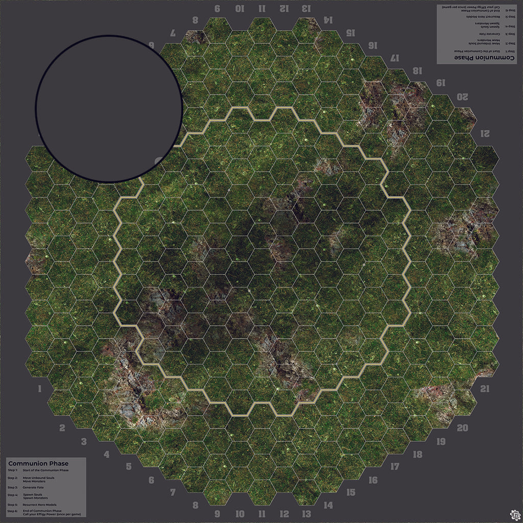 Mats by Mars: Green Hills Tabletop Wargaming Play Mat - Premium Gaming Surface