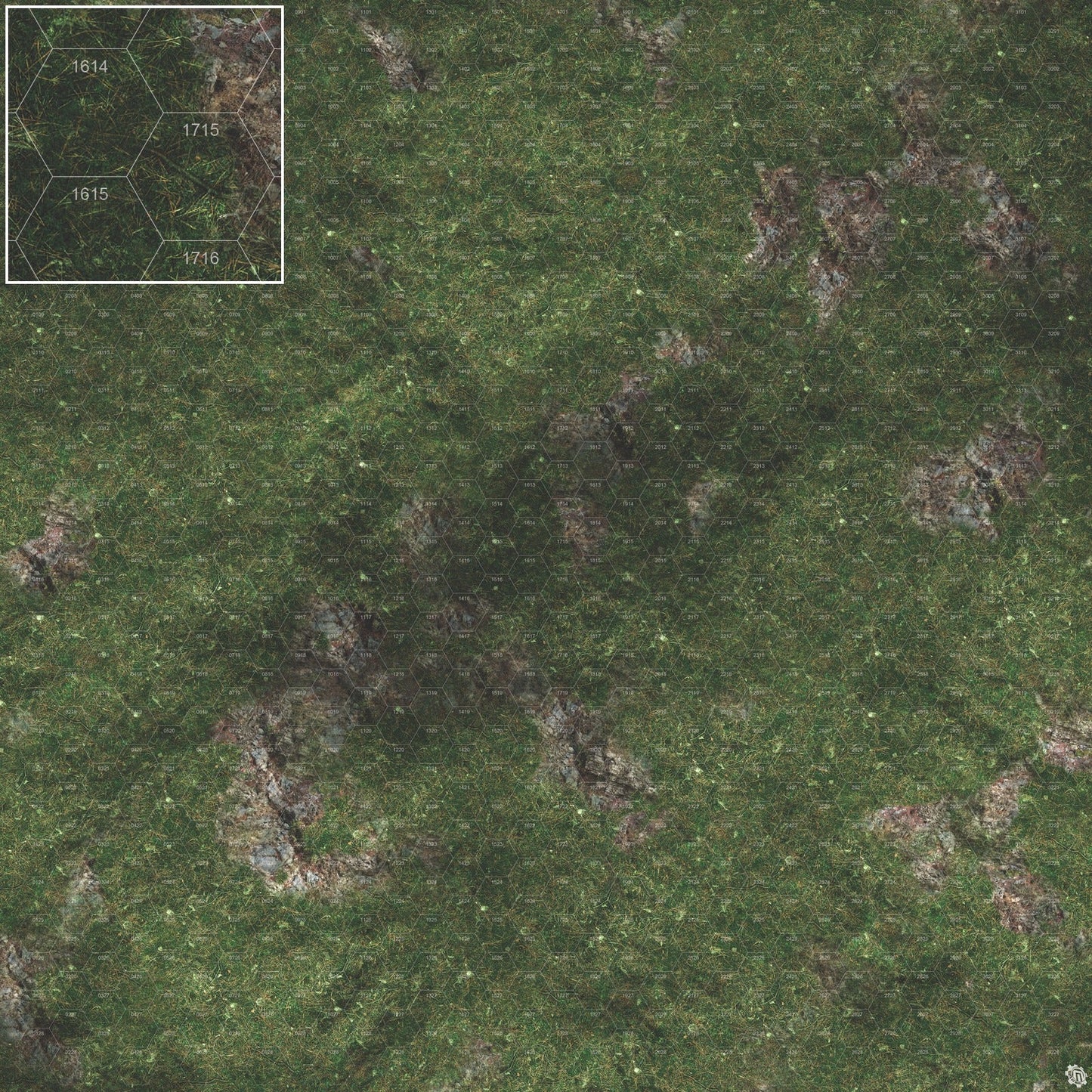 Mats by Mars: Green Hills Tabletop Wargaming Play Mat - Premium Gaming Surface