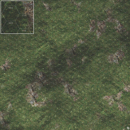 Mats by Mars: Green Hills Tabletop Wargaming Play Mat - Premium Gaming Surface