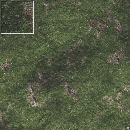 Mats by Mars: Green Hills Tabletop Wargaming Play Mat - Premium Gaming Surface
