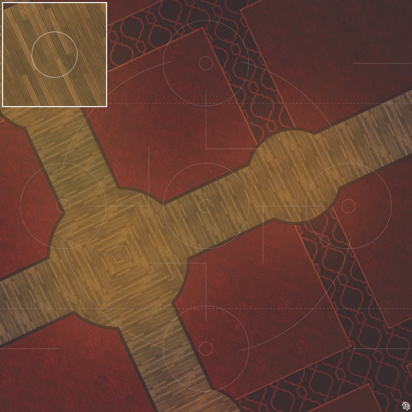 Mats by Mars: Casino Floor Tabletop Wargaming Play Mat