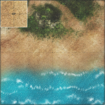 Mats by Mars: Jungle Treasure Tabletop Wargaming Play Mat