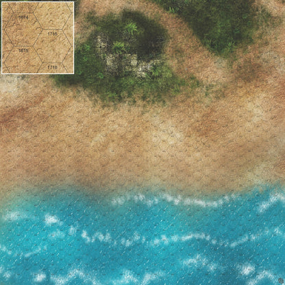 Mats by Mars: Jungle Treasure Tabletop Wargaming Play Mat