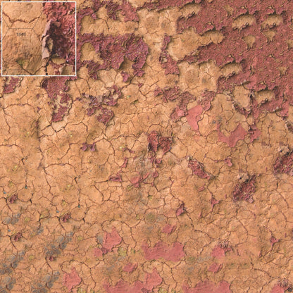 Badlands Wasteland Play Mat - Premium Tabletop Wargaming Surface by Mats by Mars