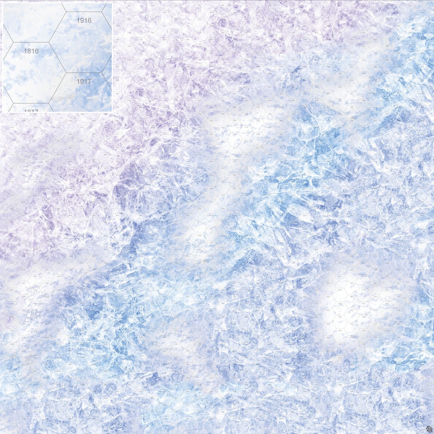 Mats by Mars: Frozen Lake Tabletop Wargaming Play Mat
