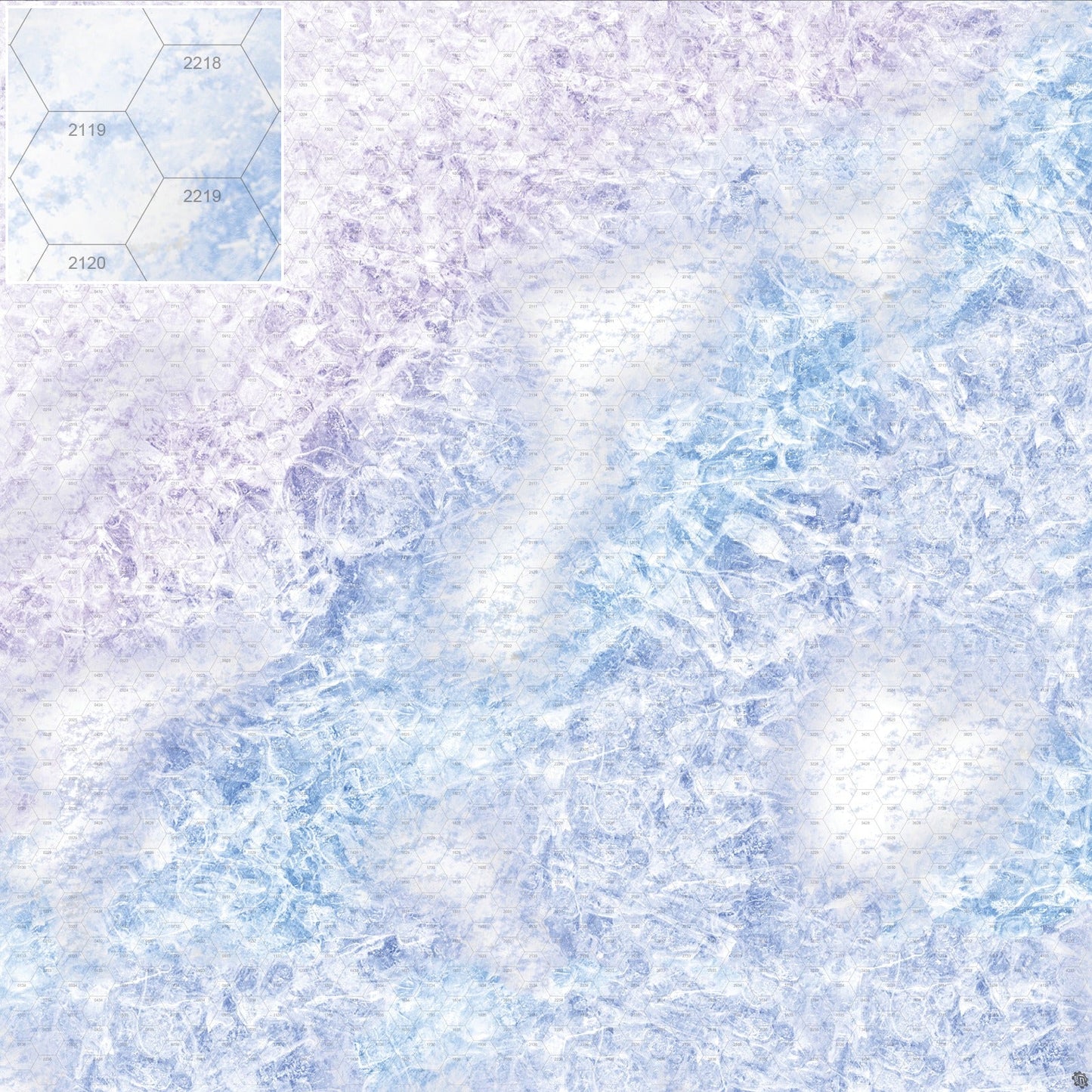 Mats by Mars: Frozen Lake Tabletop Wargaming Play Mat