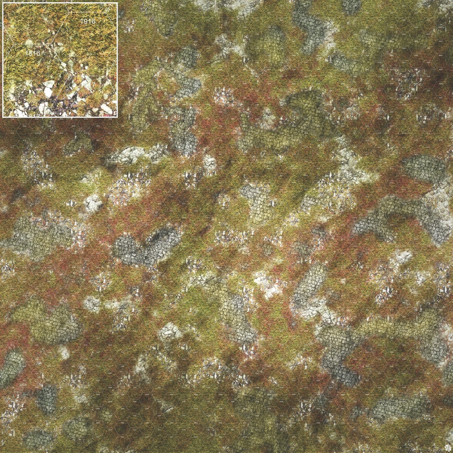 Mats by Mars: Abandoned City Tabletop Wargaming Play Mat