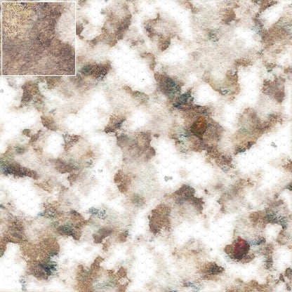 Mats by Mars: Snowy Tundra Tabletop Wargaming Play Mat
