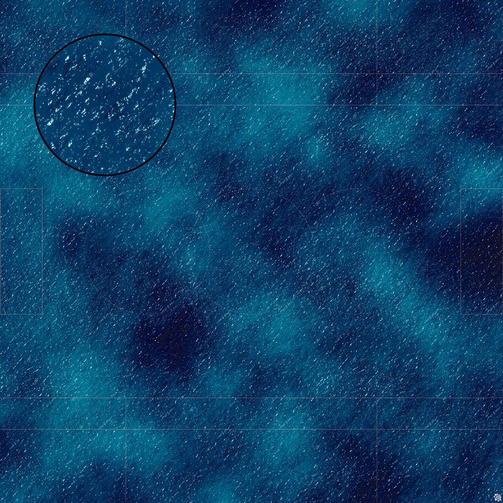 Dark Caribbean Tropical Play Mat - Premium Tabletop Wargaming Surface by Mats by Mars