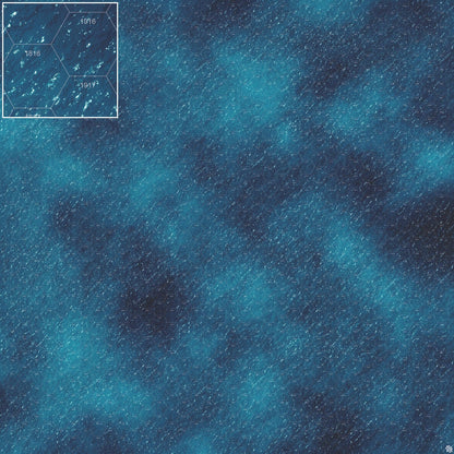 Dark Caribbean Tropical Play Mat - Premium Tabletop Wargaming Surface by Mats by Mars