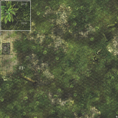 Mats by Mars: Forgotten Temple (Altar) Tabletop Wargaming Play Mat