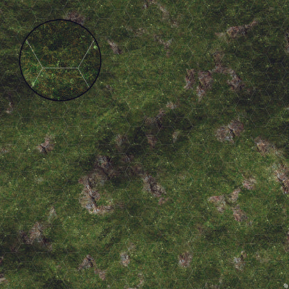 Mats by Mars: Green Hills Tabletop Wargaming Play Mat - Premium Gaming Surface