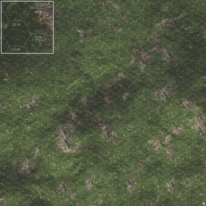Mats by Mars: Green Hills Tabletop Wargaming Play Mat - Premium Gaming Surface