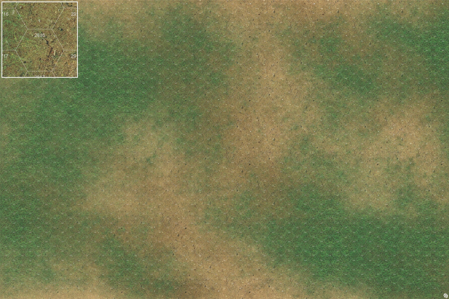 Mats by Mars: Grassy Spring Tabletop Wargaming Play Mat