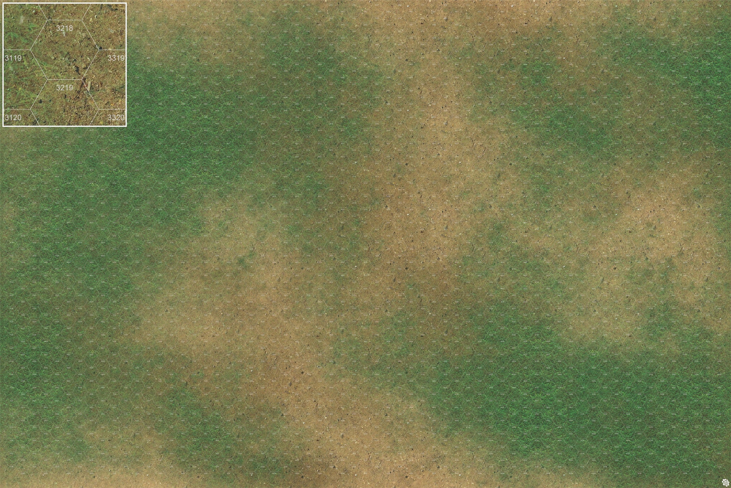 Mats by Mars: Grassy Spring Tabletop Wargaming Play Mat