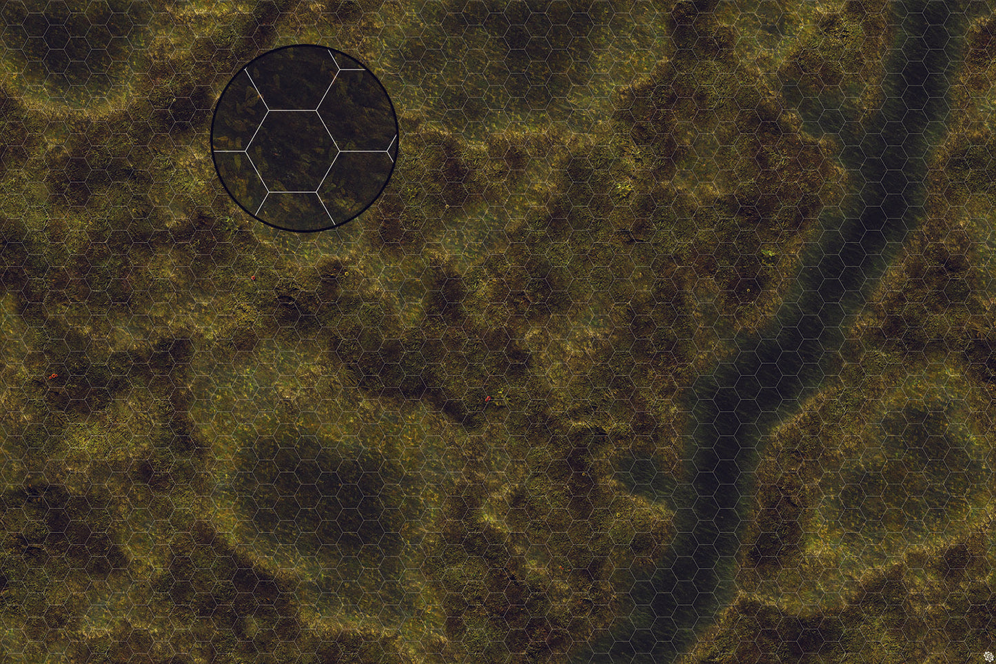 Swamplands Bog Play Mat - Premium Tabletop Wargaming Surface by Mats by Mars