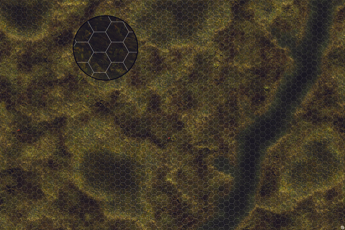 Swamplands Bog Play Mat - Premium Tabletop Wargaming Surface by Mats by Mars