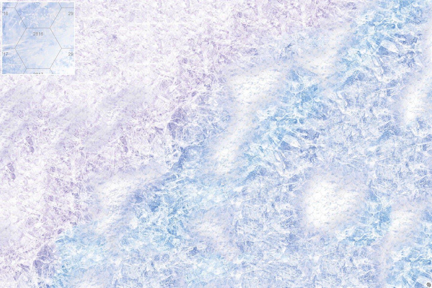 Mats by Mars: Frozen Lake Tabletop Wargaming Play Mat