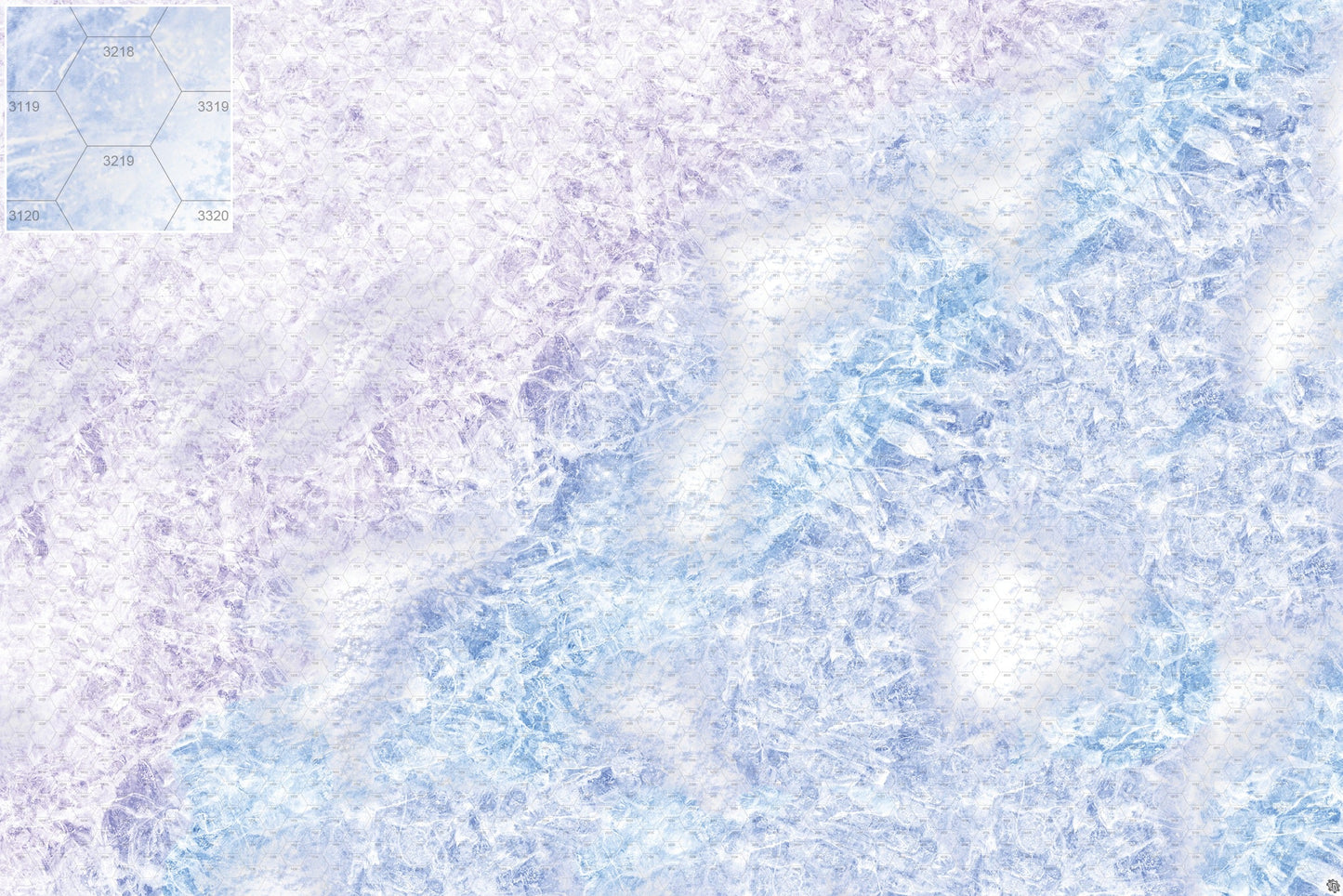 Mats by Mars: Frozen Lake Tabletop Wargaming Play Mat
