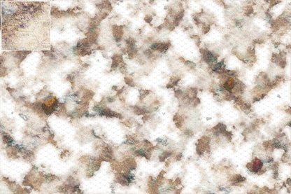 Mats by Mars: Snowy Tundra Tabletop Wargaming Play Mat