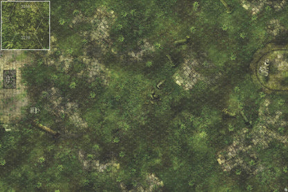 Mats by Mars: Forgotten Temple (Altar) Tabletop Wargaming Play Mat