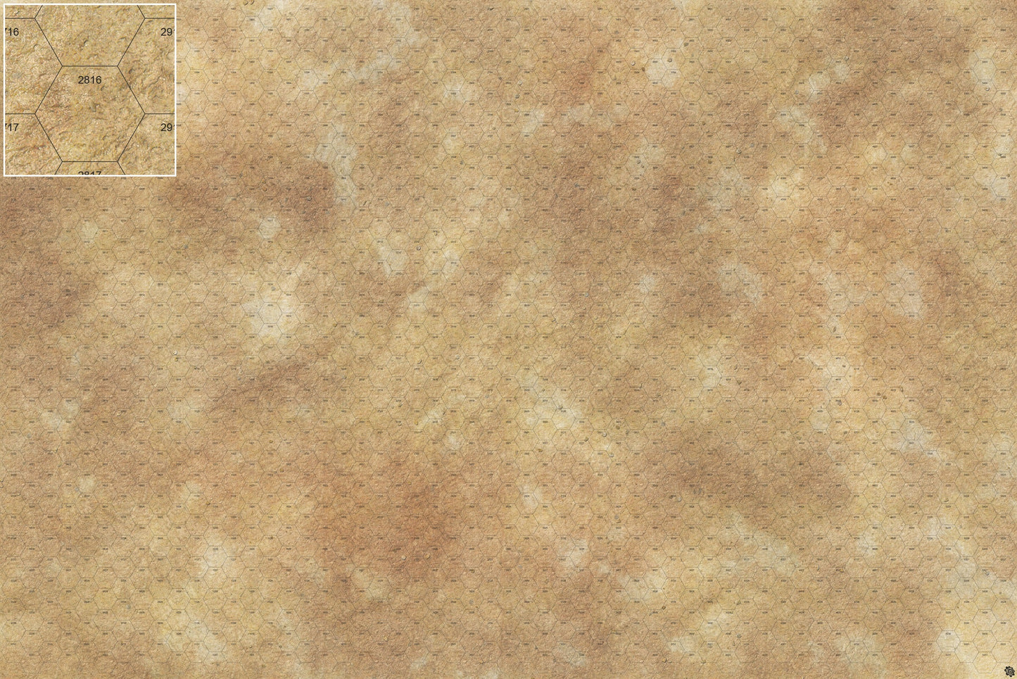 Swallowing Sand Desert Play Mat - Premium Tabletop Wargaming Surface by Mats by Mars
