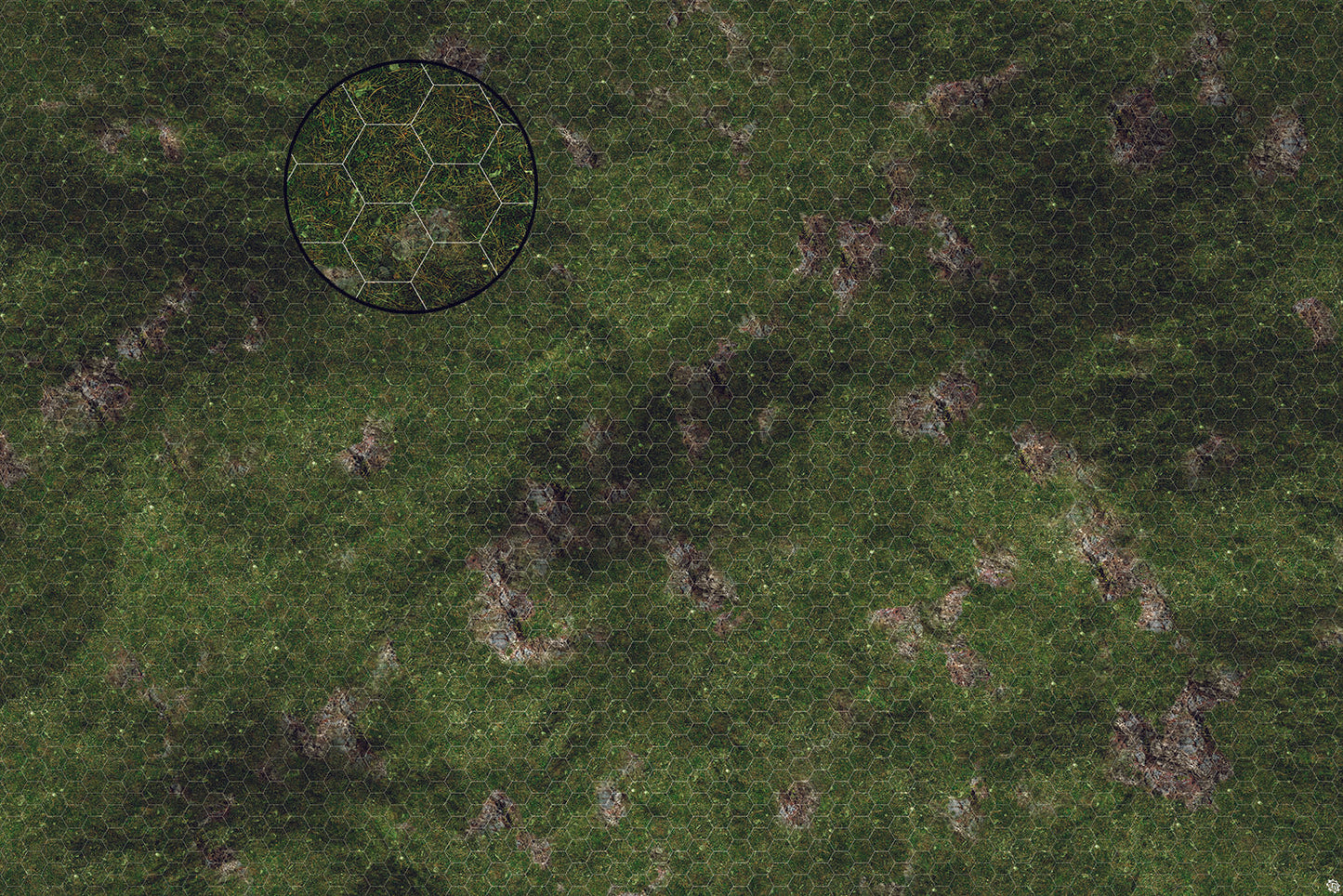 Mats by Mars: Green Hills Tabletop Wargaming Play Mat - Premium Gaming Surface
