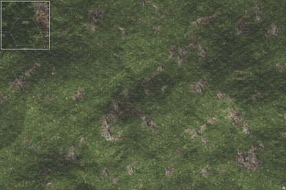 Mats by Mars: Green Hills Tabletop Wargaming Play Mat - Premium Gaming Surface