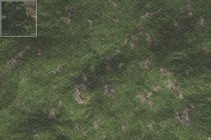 Mats by Mars: Green Hills Tabletop Wargaming Play Mat - Premium Gaming Surface