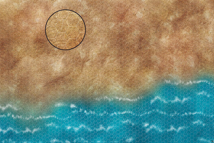 Mats by Mars: Treasure Beach Tabletop Wargaming Play Mat