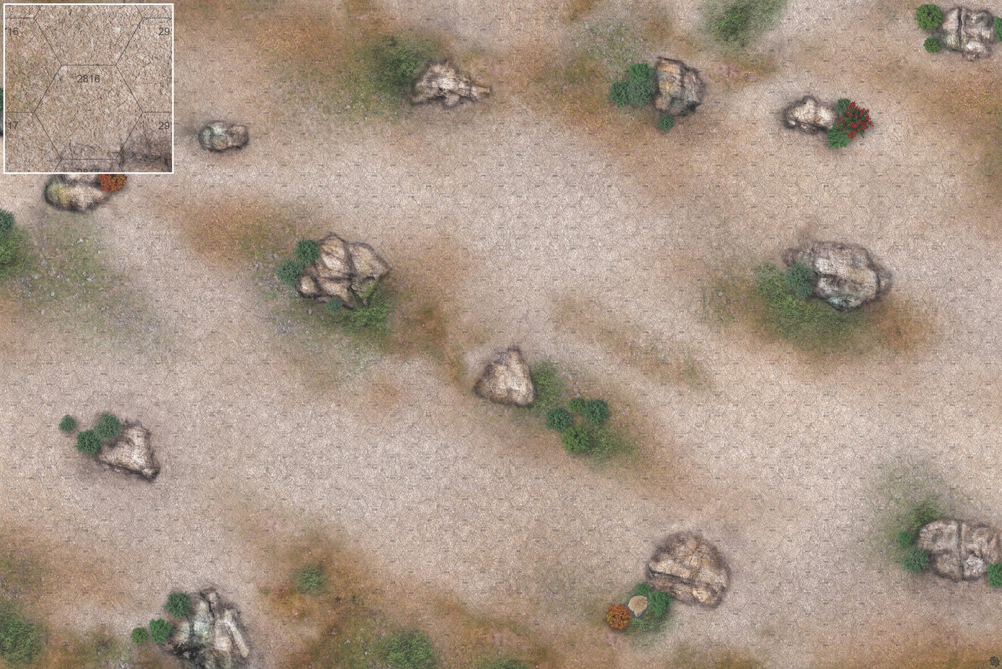 Mats by Mars: Hellenic Plateau Tabletop Wargaming Play Mat