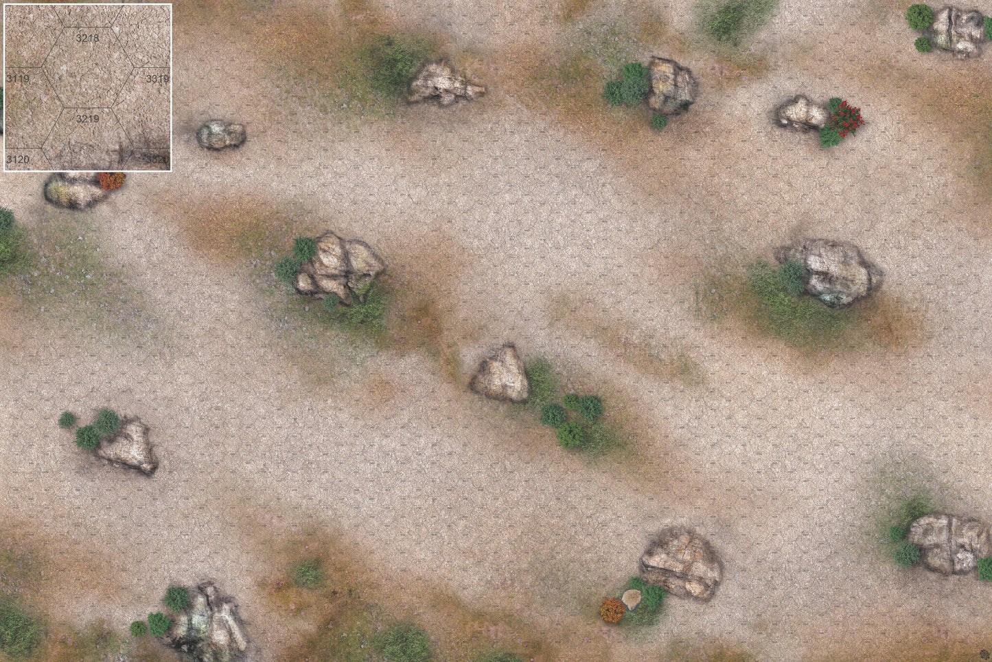 Mats by Mars: Hellenic Plateau Tabletop Wargaming Play Mat