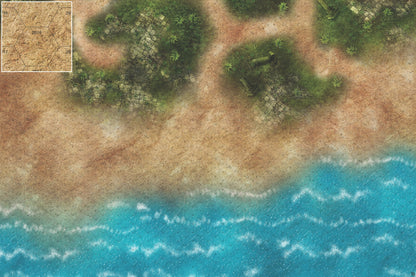 Mats by Mars: Jungle Treasure Tabletop Wargaming Play Mat