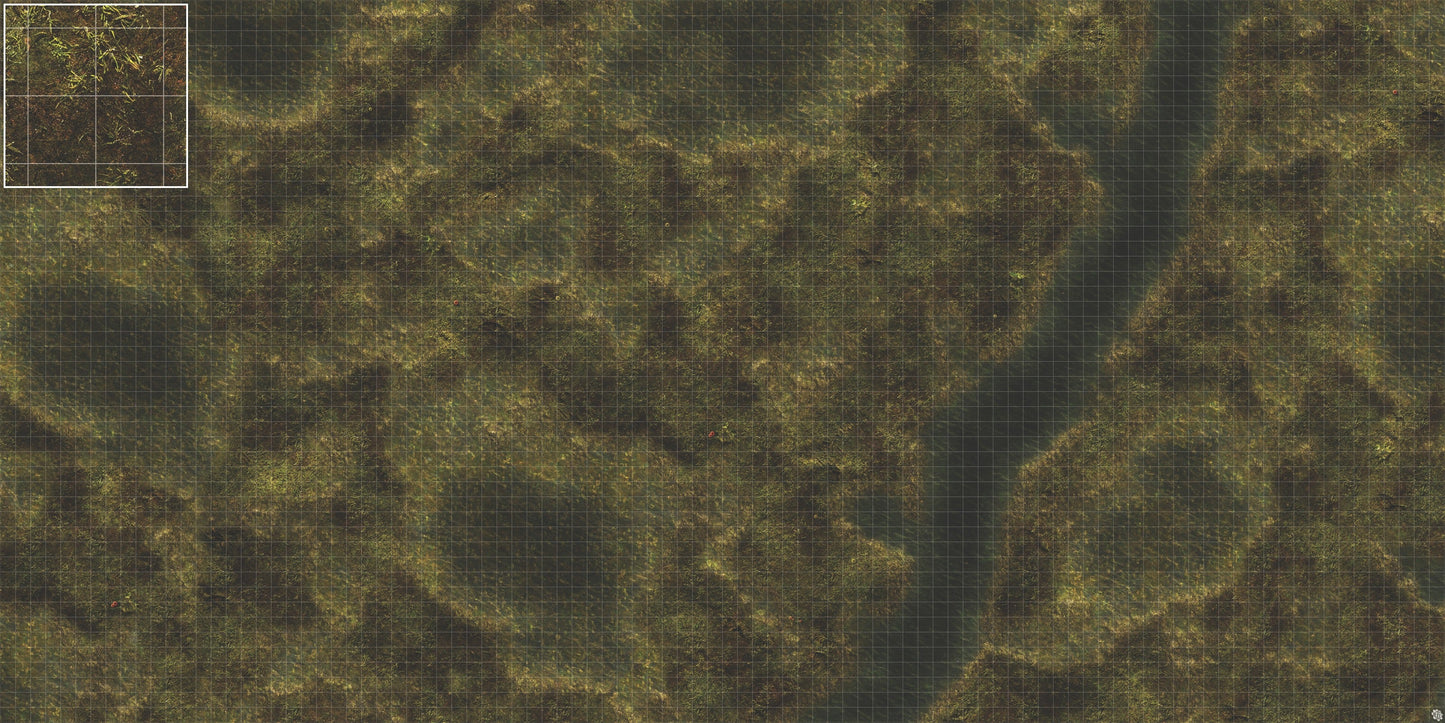 Swamplands Bog Play Mat - Premium Tabletop Wargaming Surface by Mats by Mars