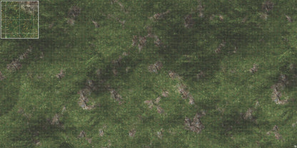 Mats by Mars: Green Hills Tabletop Wargaming Play Mat - Premium Gaming Surface
