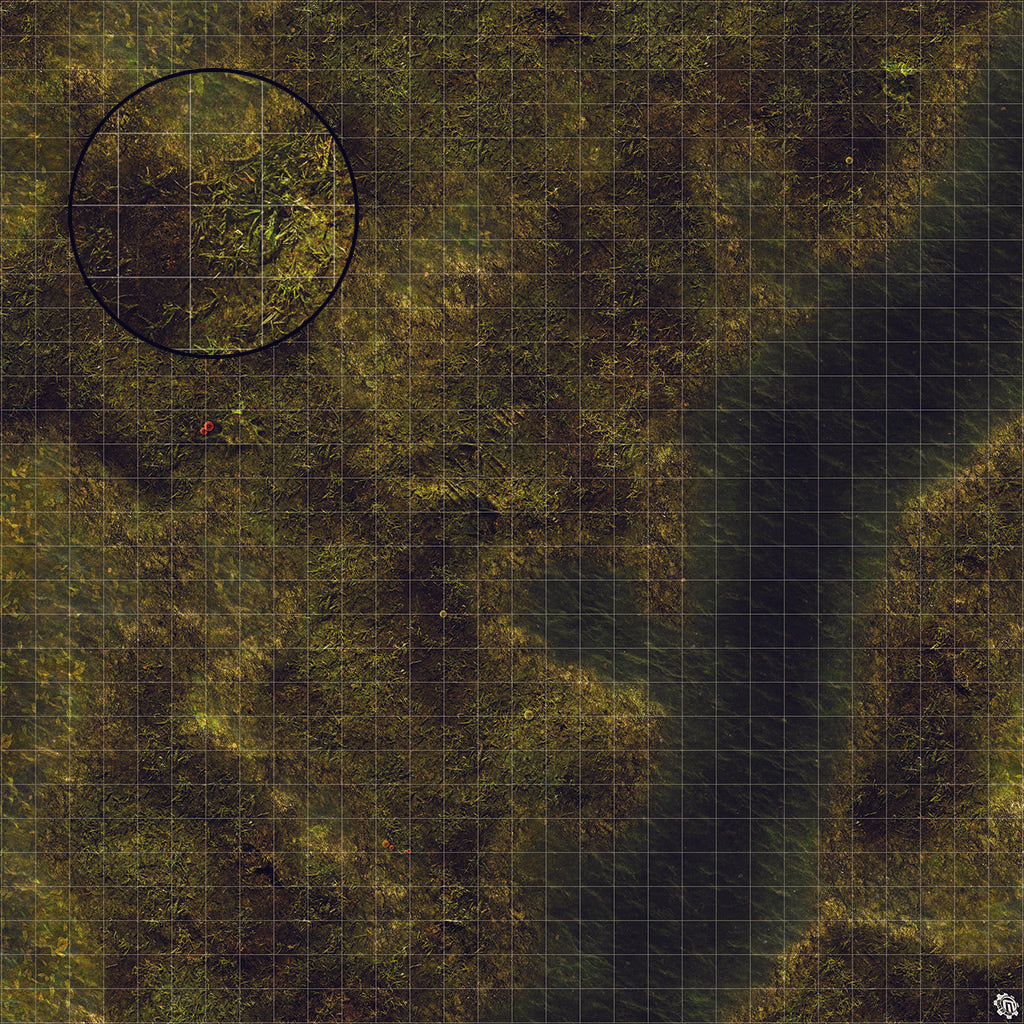 Swamplands Bog Play Mat - Premium Tabletop Wargaming Surface by Mats by Mars