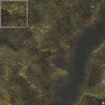 Swamplands Bog Play Mat - Premium Tabletop Wargaming Surface by Mats by Mars